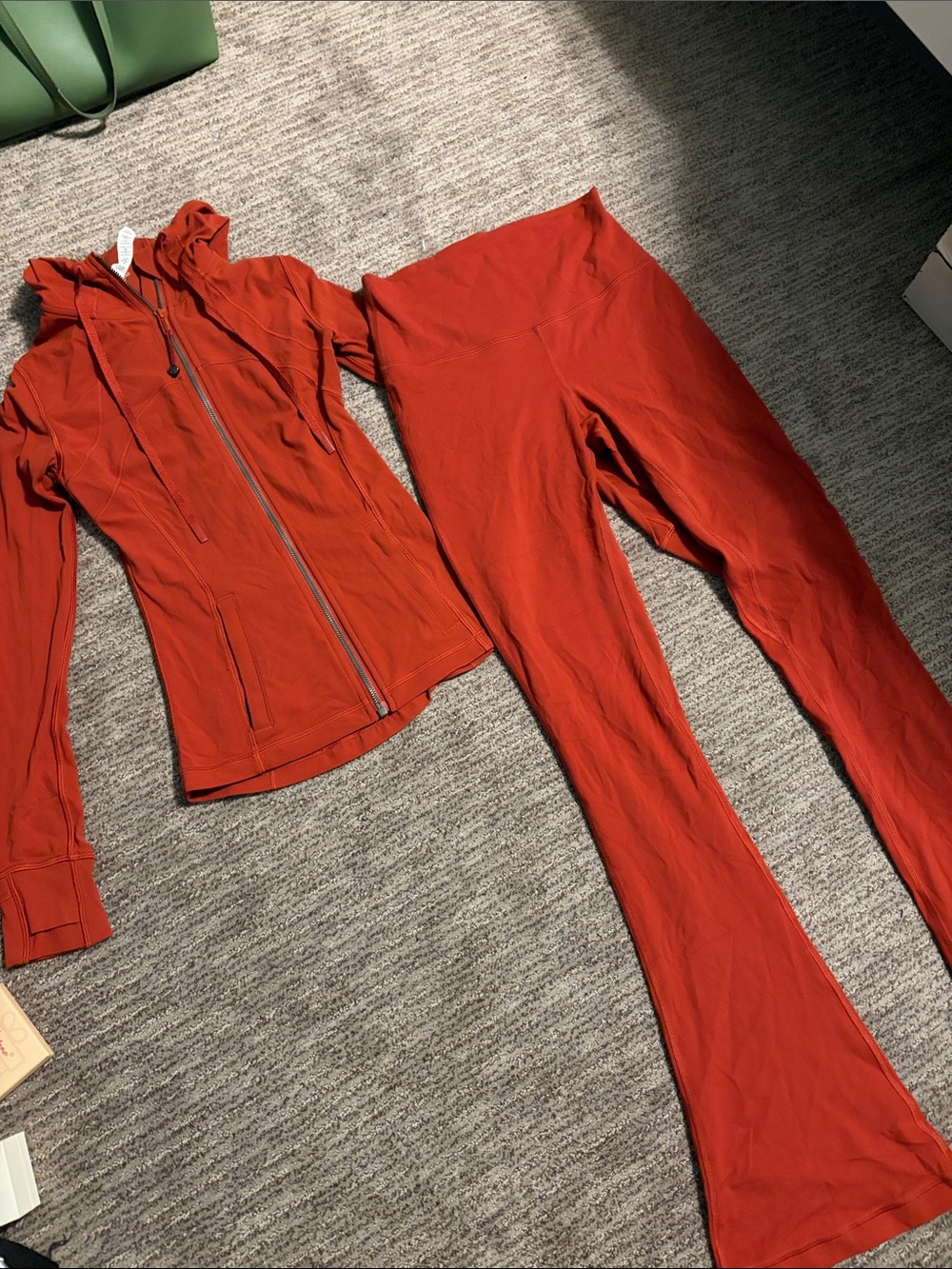 Lululemon Burnt Orange Set